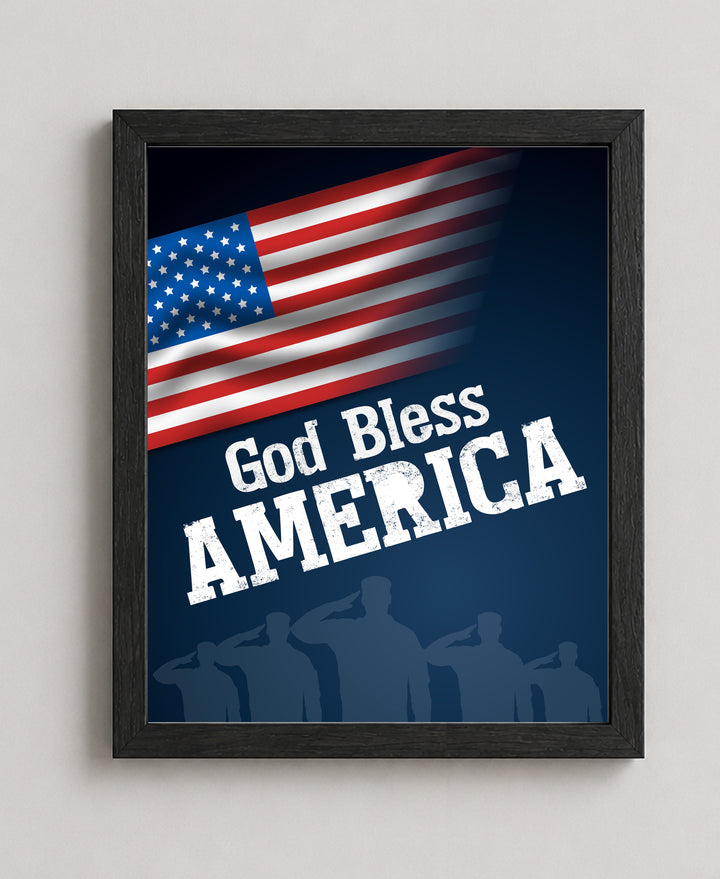 USA Freedom Patriotic Wall Art