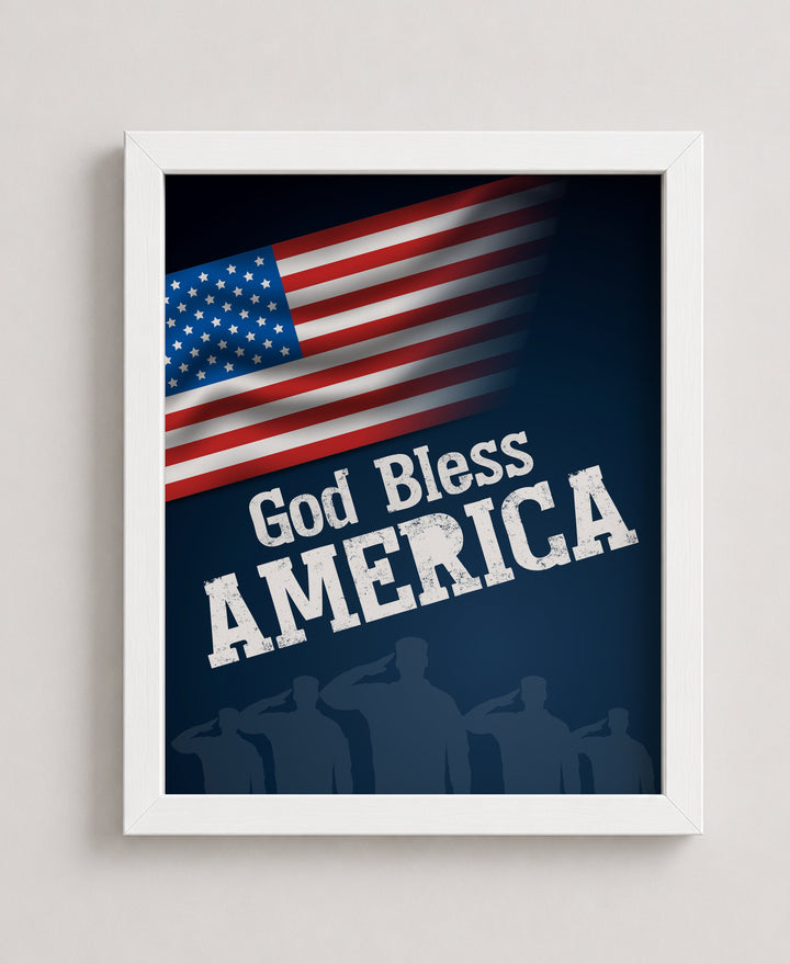 USA Freedom Patriotic Wall Art