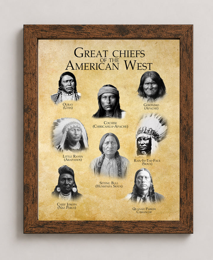 This Indian Chief Portrait Inspired Wall Art Print Patriotic Wall Art