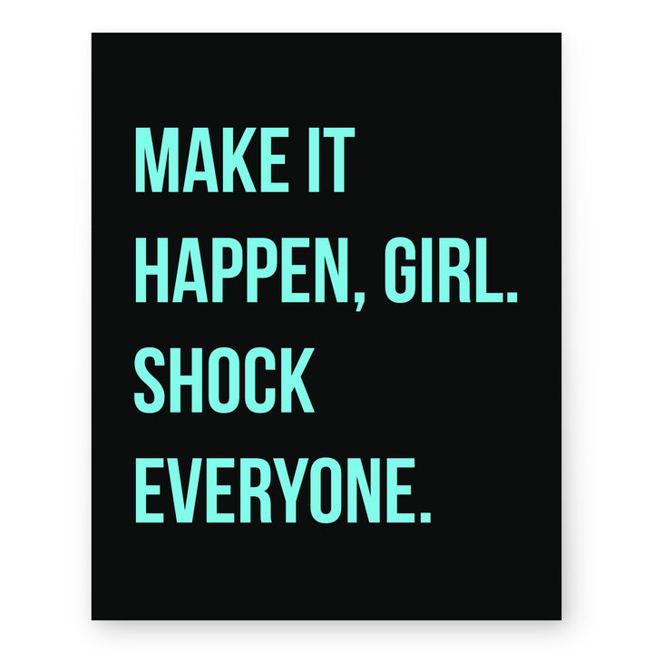 Make It Happen Inspirational Wall Art