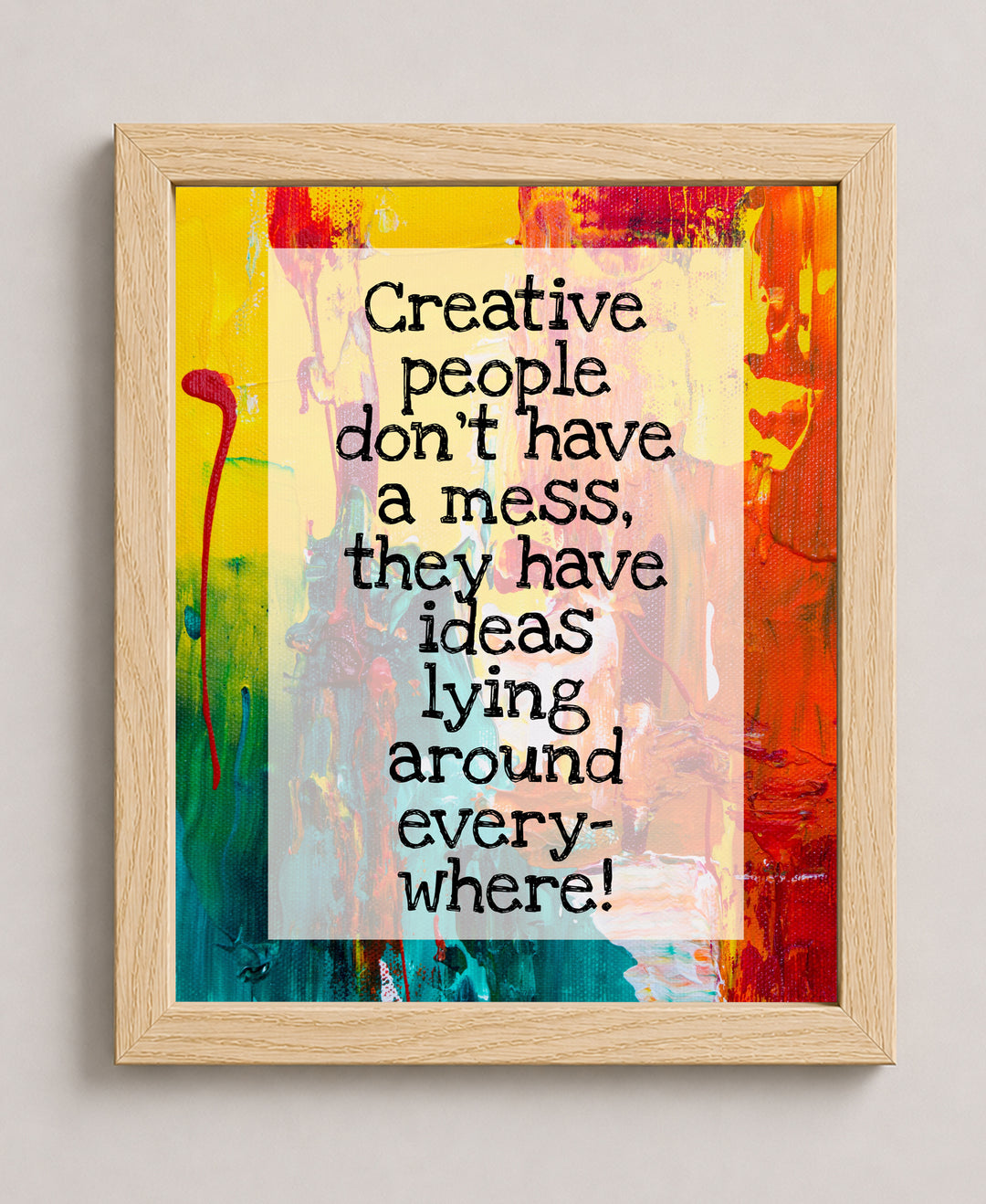 Creative People Inspirational Wall Art