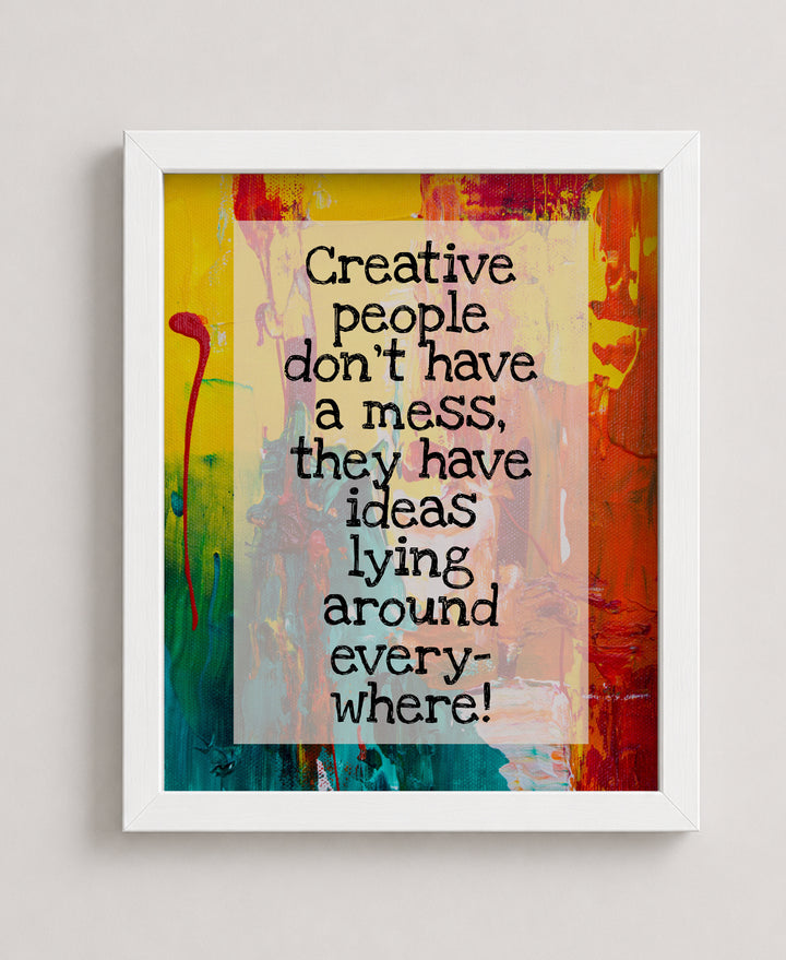 Creative People Inspirational Wall Art