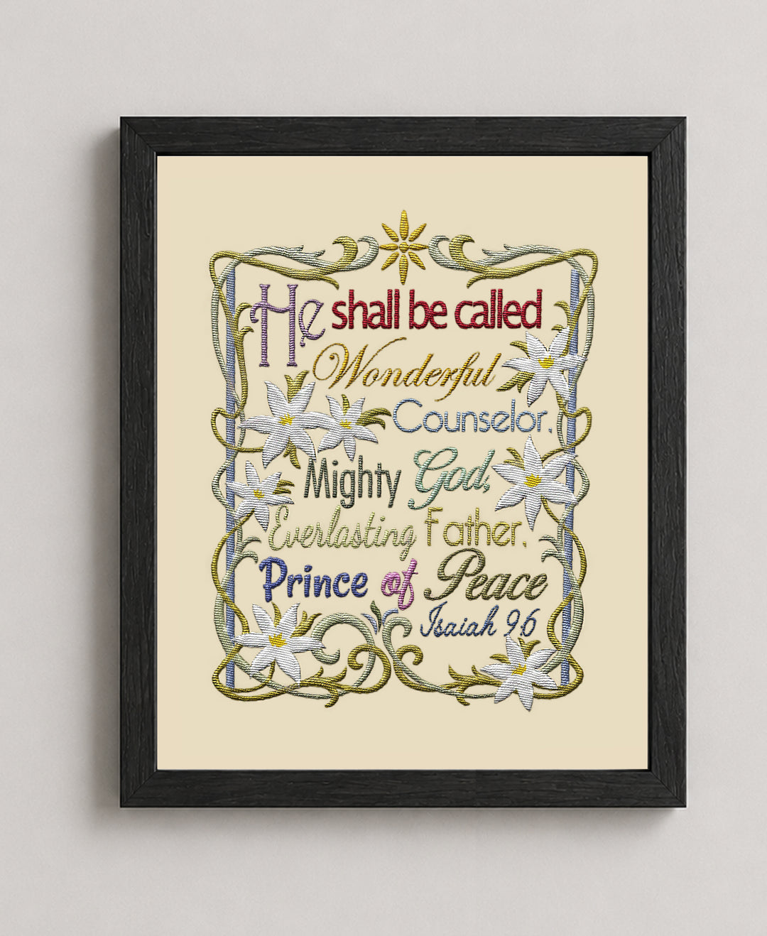 He Shall Be Called Wonderful Counselor Christian Wall Art