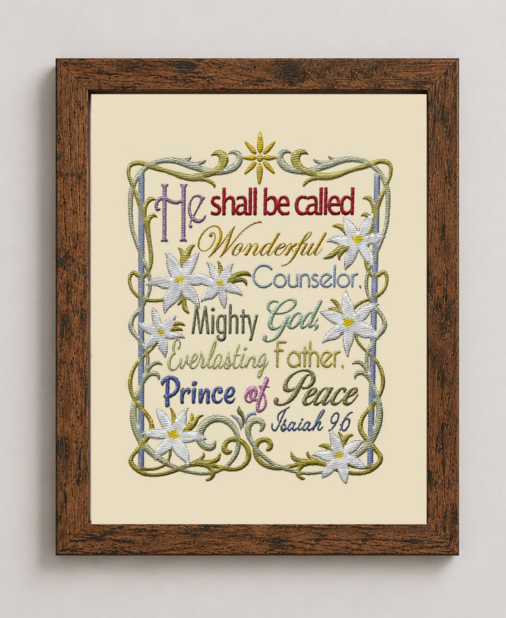 He Shall Be Called Wonderful Counselor Christian Wall Art