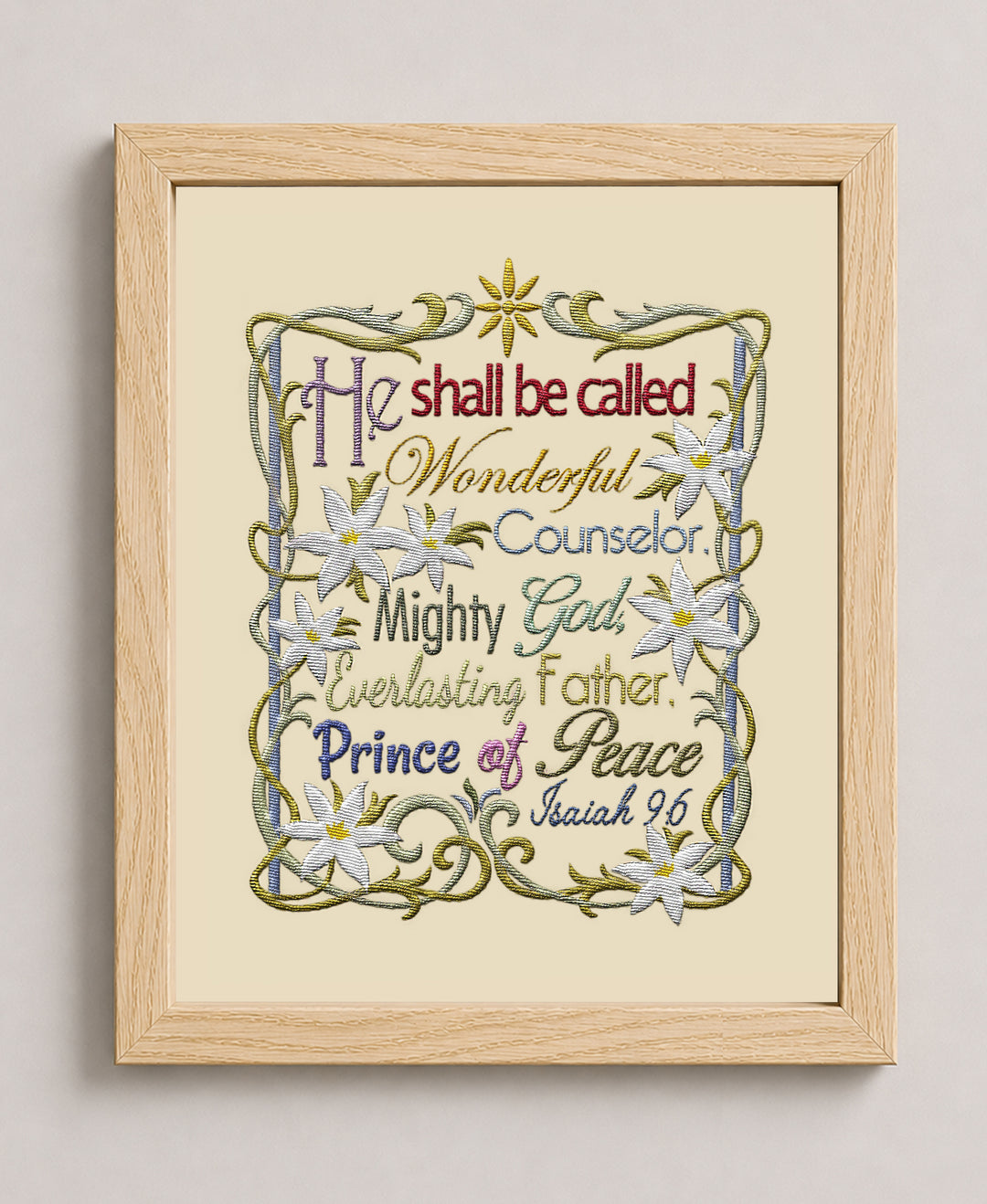 He Shall Be Called Wonderful Counselor Christian Wall Art