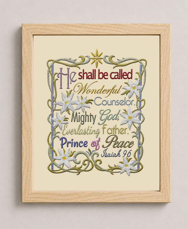 He Shall Be Called Wonderful Counselor Christian Wall Art