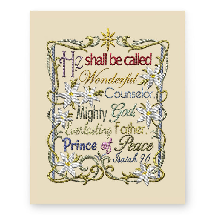 He Shall Be Called Wonderful Counselor Christian Wall Art