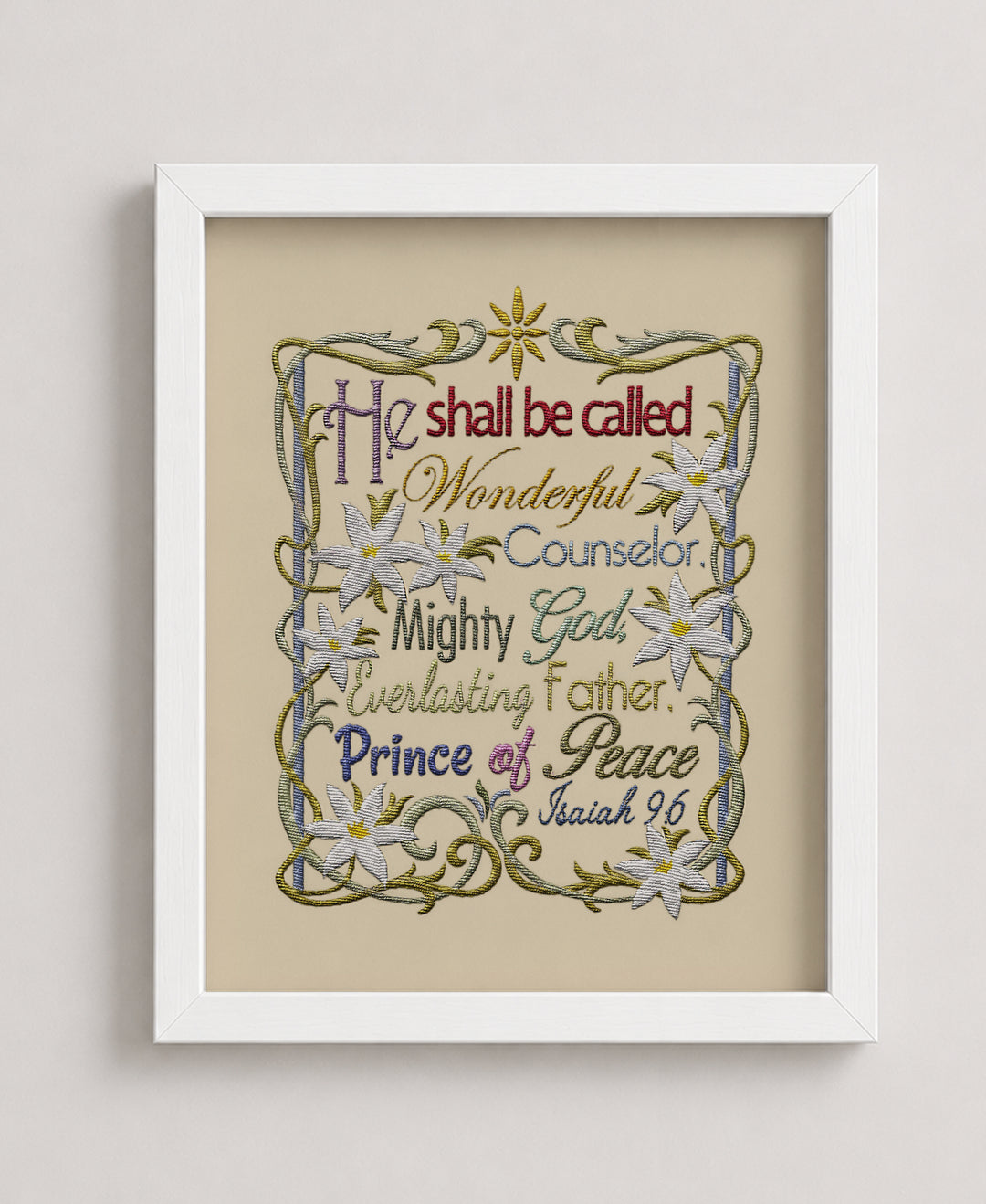 He Shall Be Called Wonderful Counselor Christian Wall Art