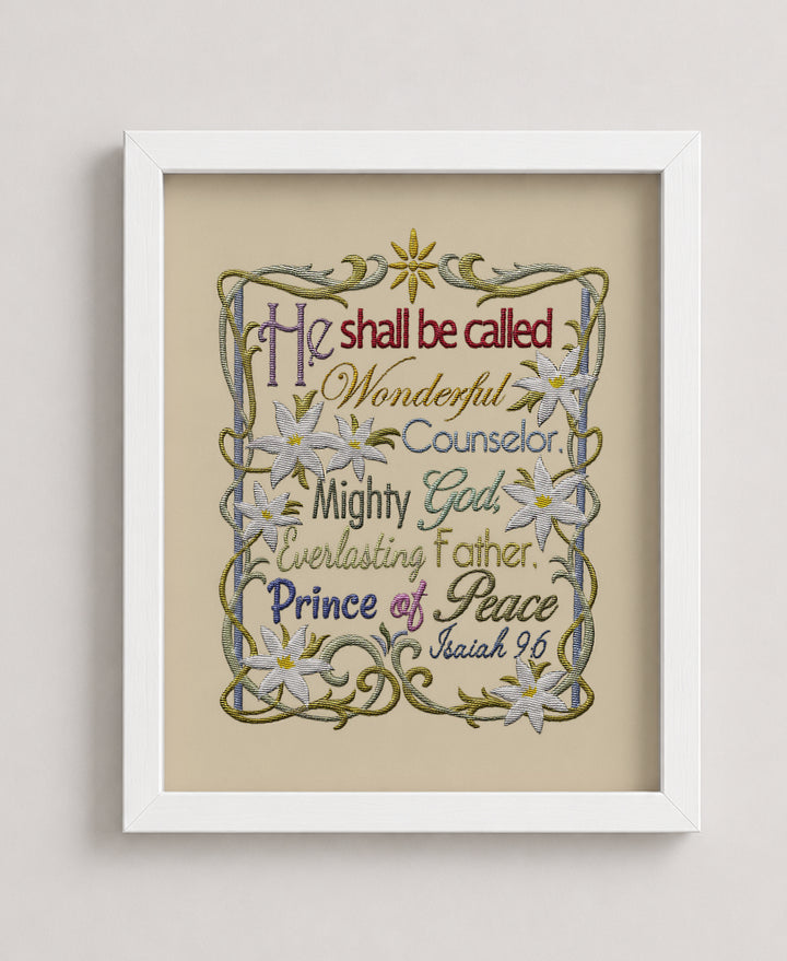 He Shall Be Called Wonderful Counselor Christian Wall Art