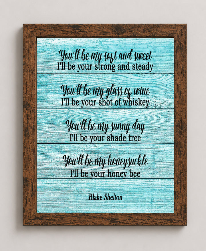 Honey Bee Lyrics Music Wall Art