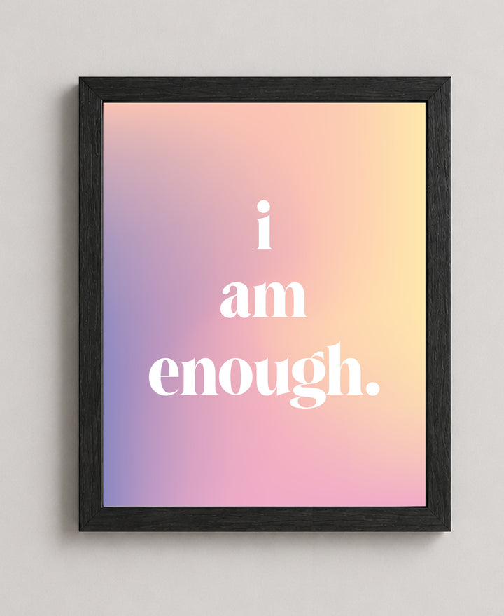 I Am Me Inspirational Wall Art