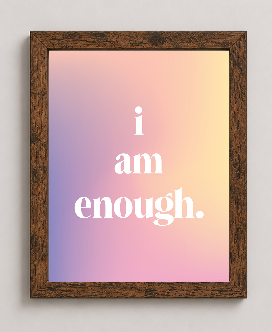 I Am Me Inspirational Wall Art