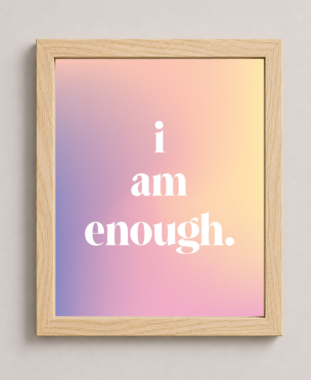 I Am Me Inspirational Wall Art