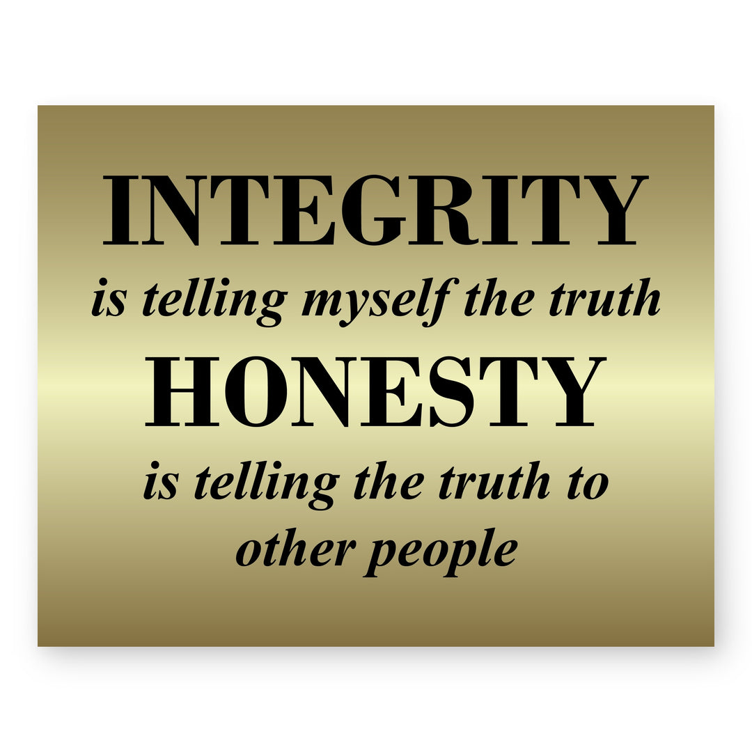 Telling Truth Quote Elegant Motivational Typography Inspirational Wall Art