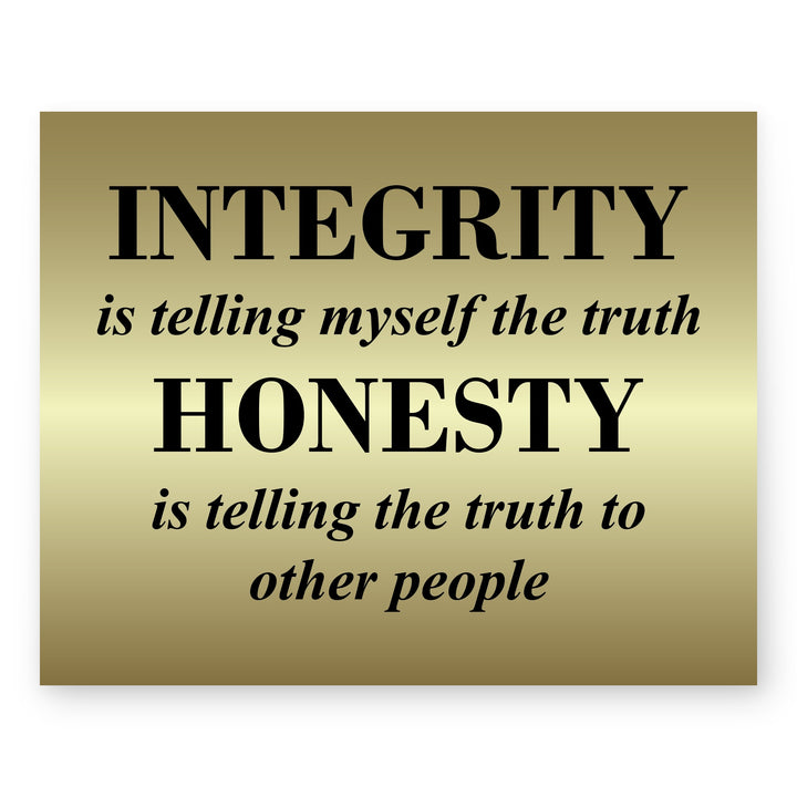Telling Truth Quote Elegant Motivational Typography Inspirational Wall Art