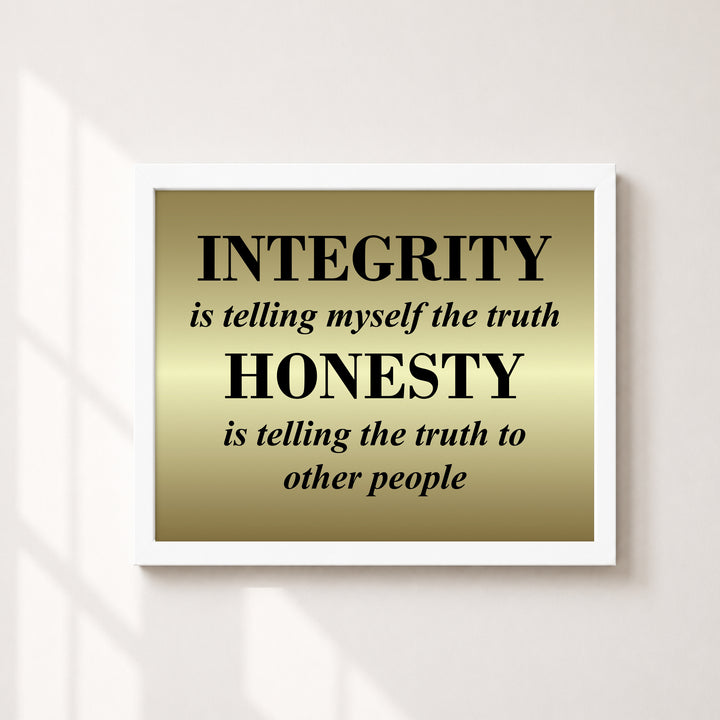 Telling Truth Quote Elegant Motivational Typography Inspirational Wall Art