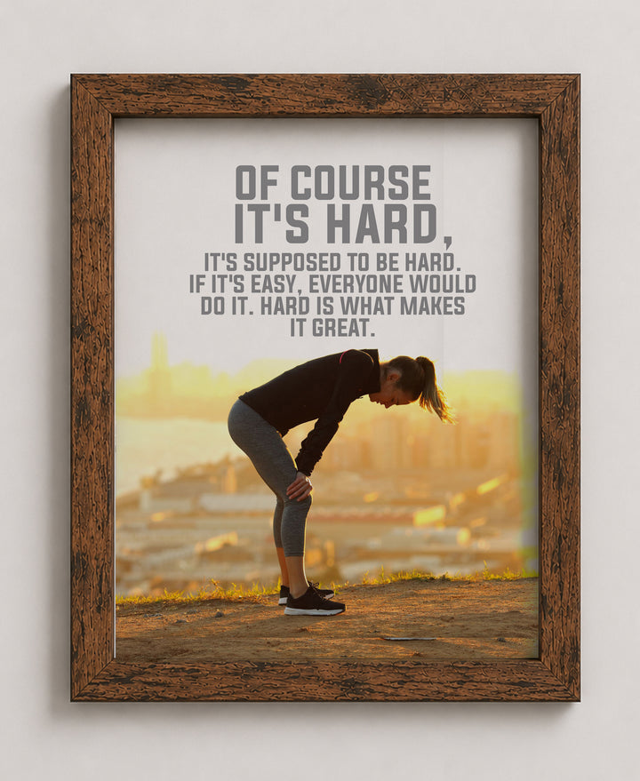 What Makes It Great Sports Motivational Wall Art