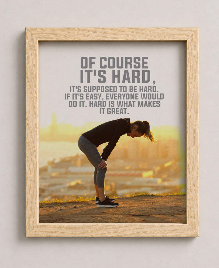 What Makes It Great Sports Motivational Wall Art