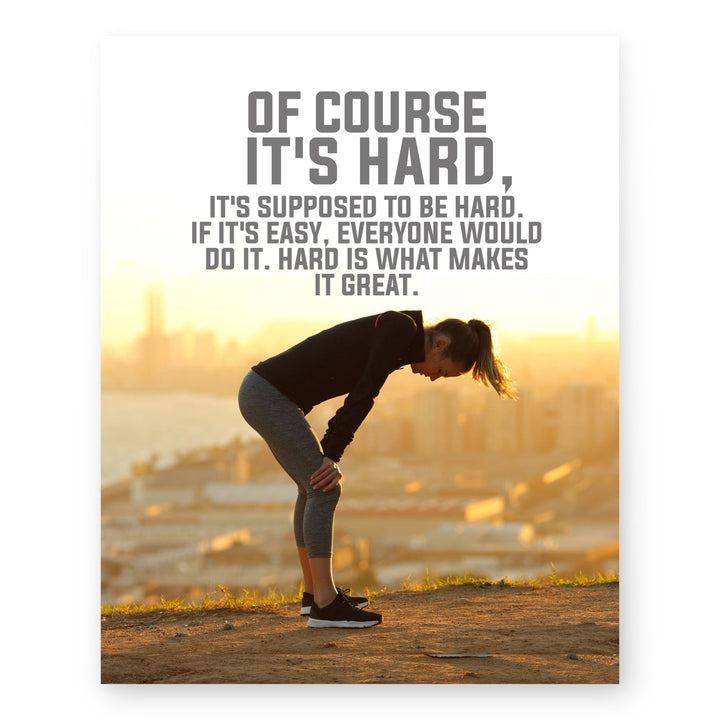 What Makes It Great Sports Motivational Wall Art