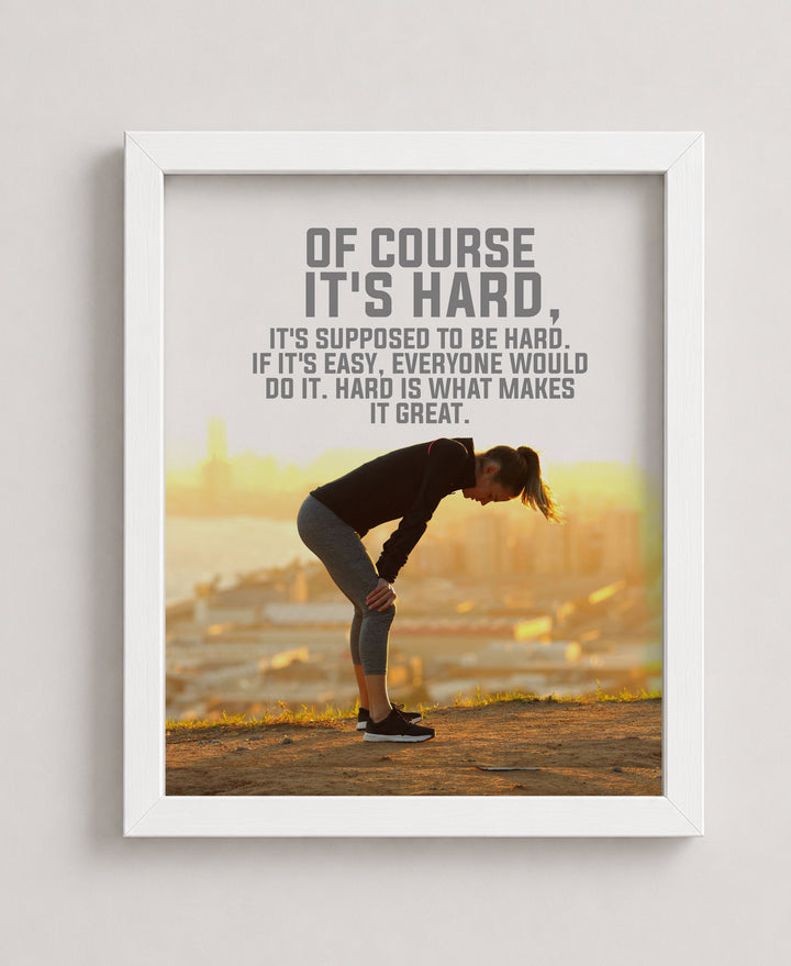 What Makes It Great Sports Motivational Wall Art