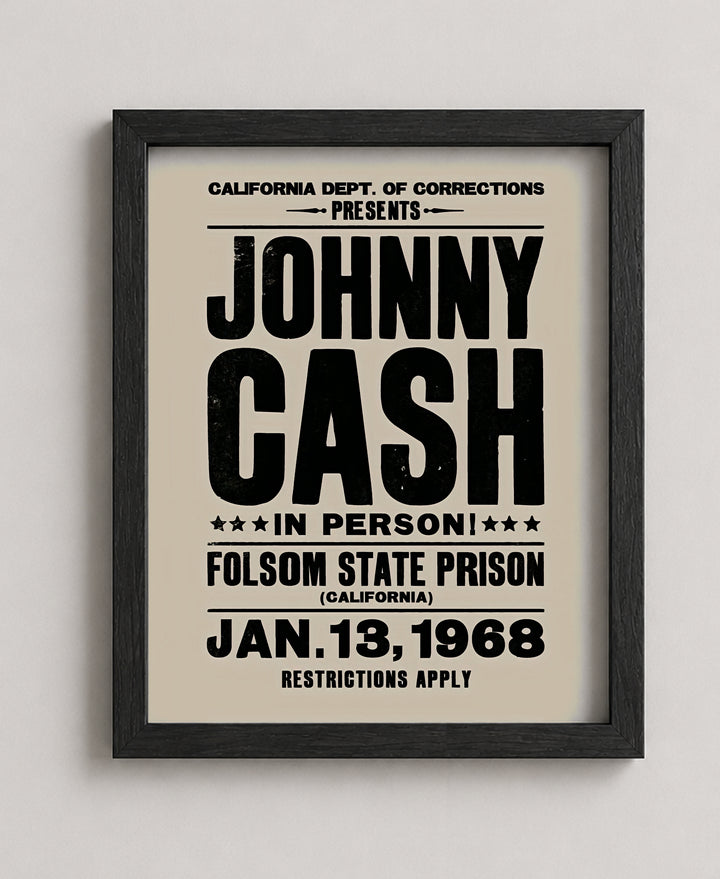 Johnny Cash In Person Music Wall Art