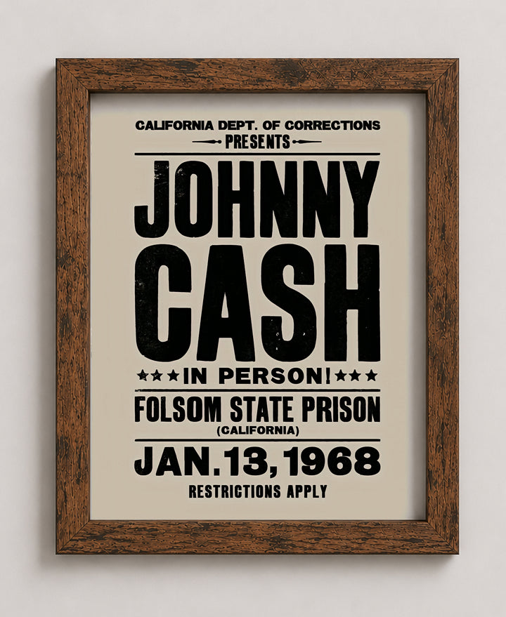 Johnny Cash In Person Music Wall Art
