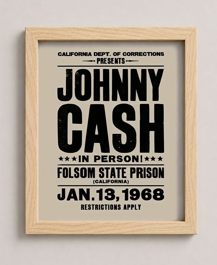 Johnny Cash In Person Music Wall Art