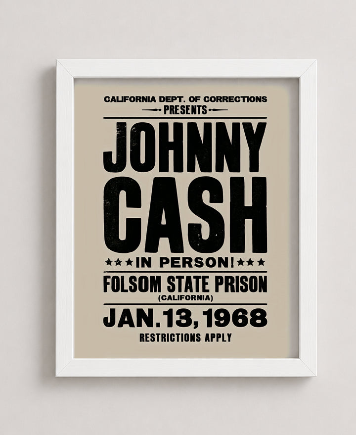 Johnny Cash In Person Music Wall Art