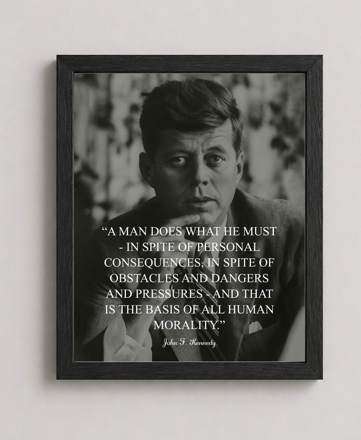 A Man Does What He Must Patriotic Wall Art