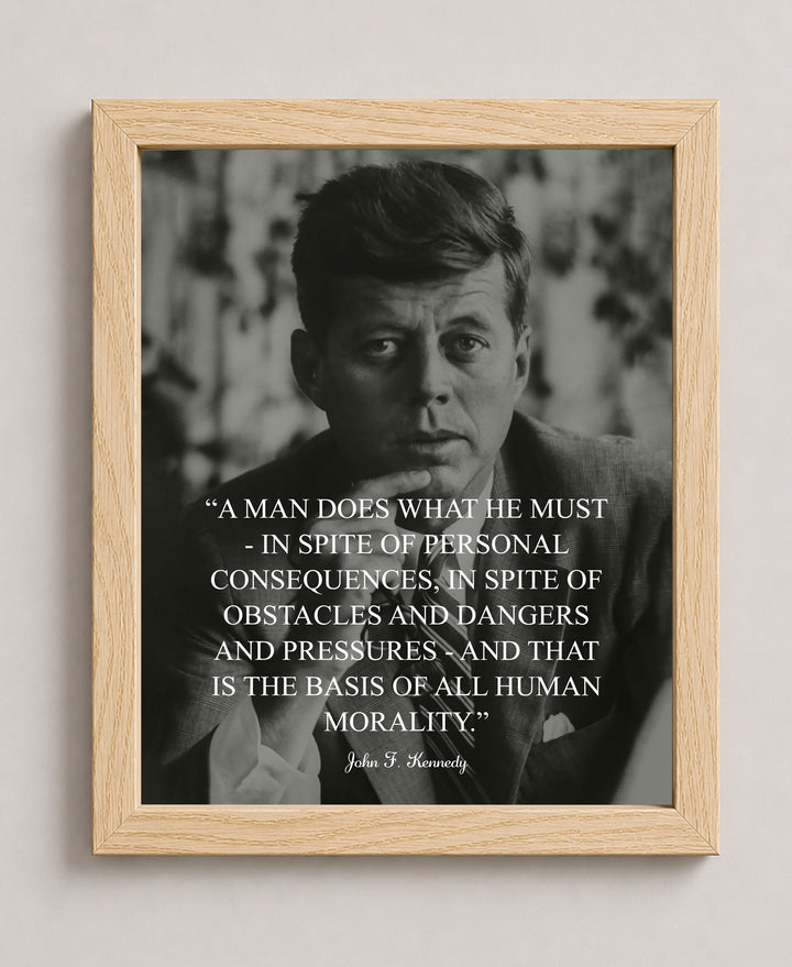 A Man Does What He Must Patriotic Wall Art