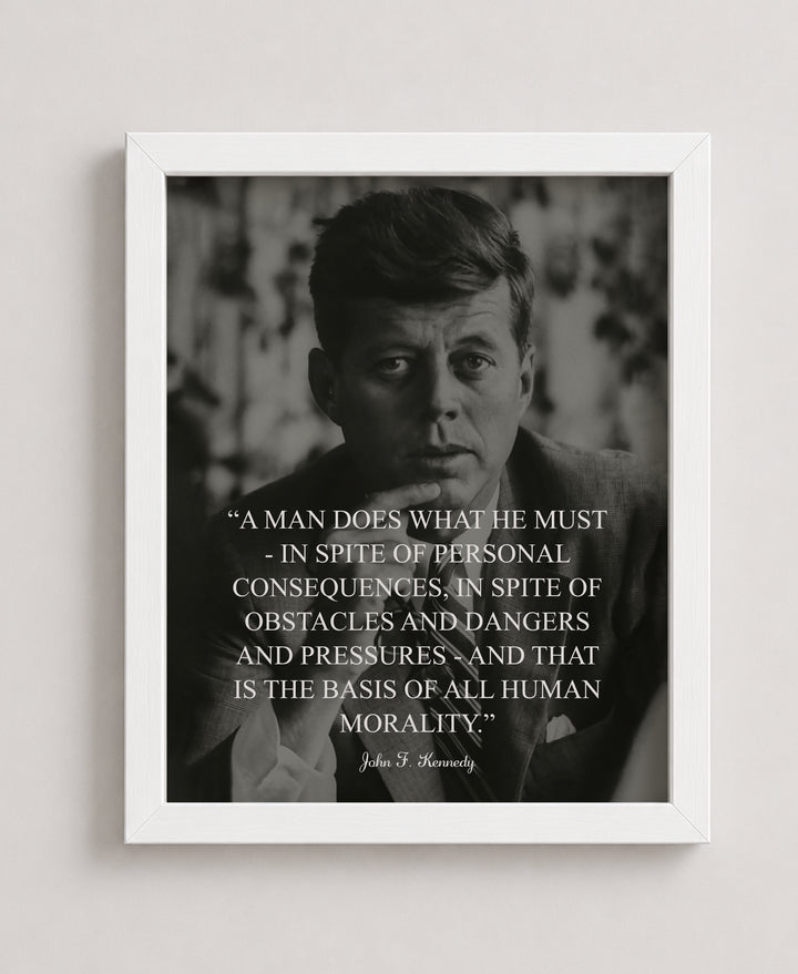 A Man Does What He Must Patriotic Wall Art
