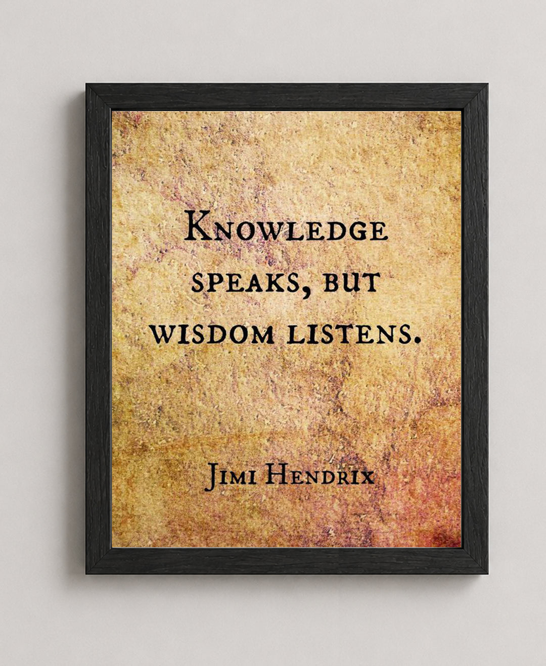 Knowledge Speaks Inspirational Wall Art