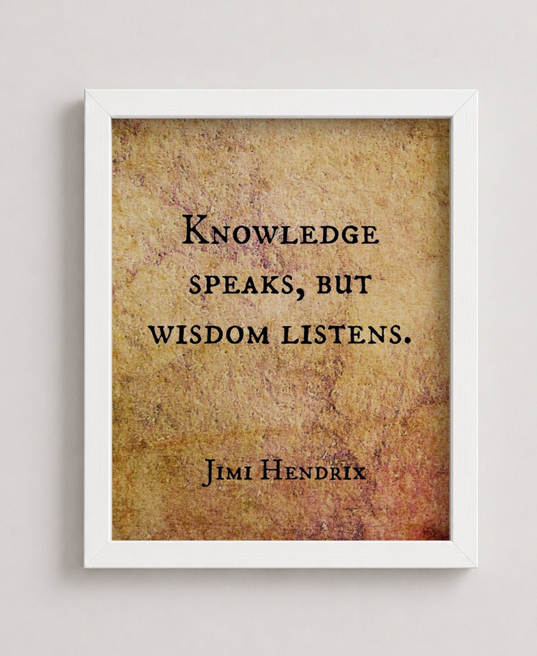 Knowledge Speaks Inspirational Wall Art