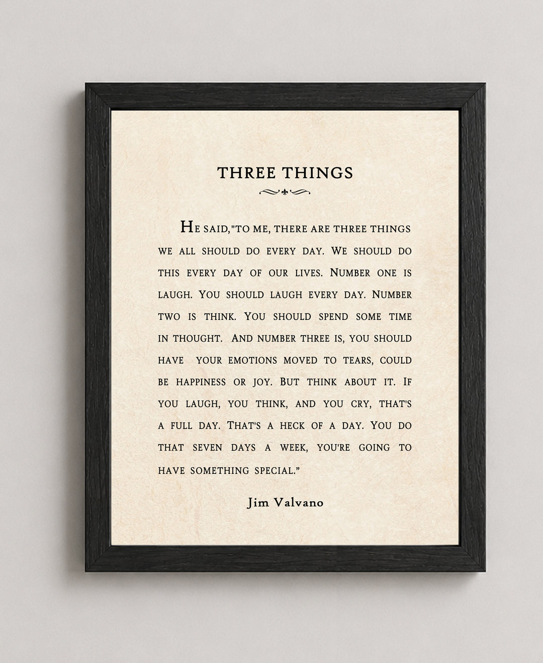 Three Things Every Day Inspirational Wall Art