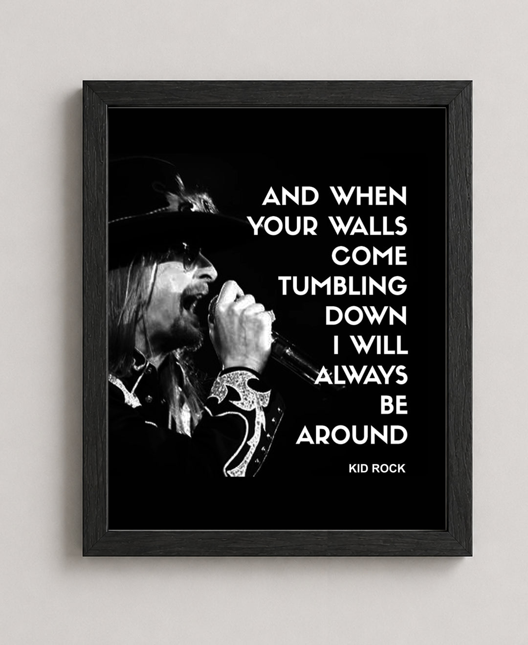 Rock Music Typography Wall Art