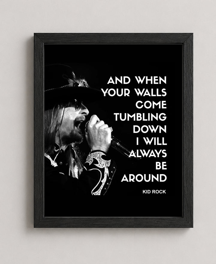 Rock Music Typography Wall Art