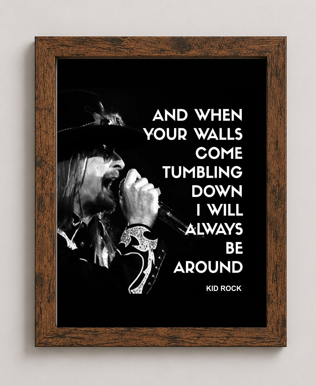Rock Music Typography Wall Art