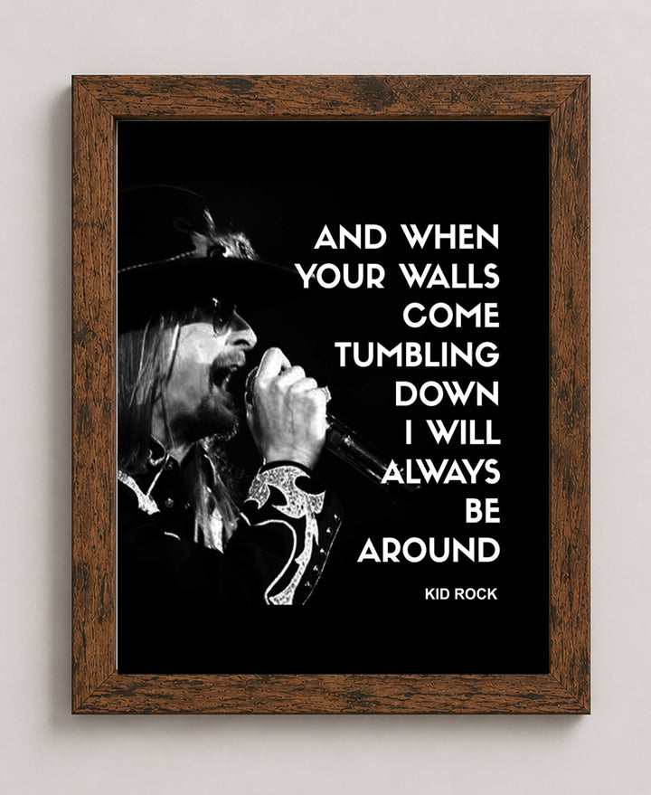 Rock Music Typography Wall Art