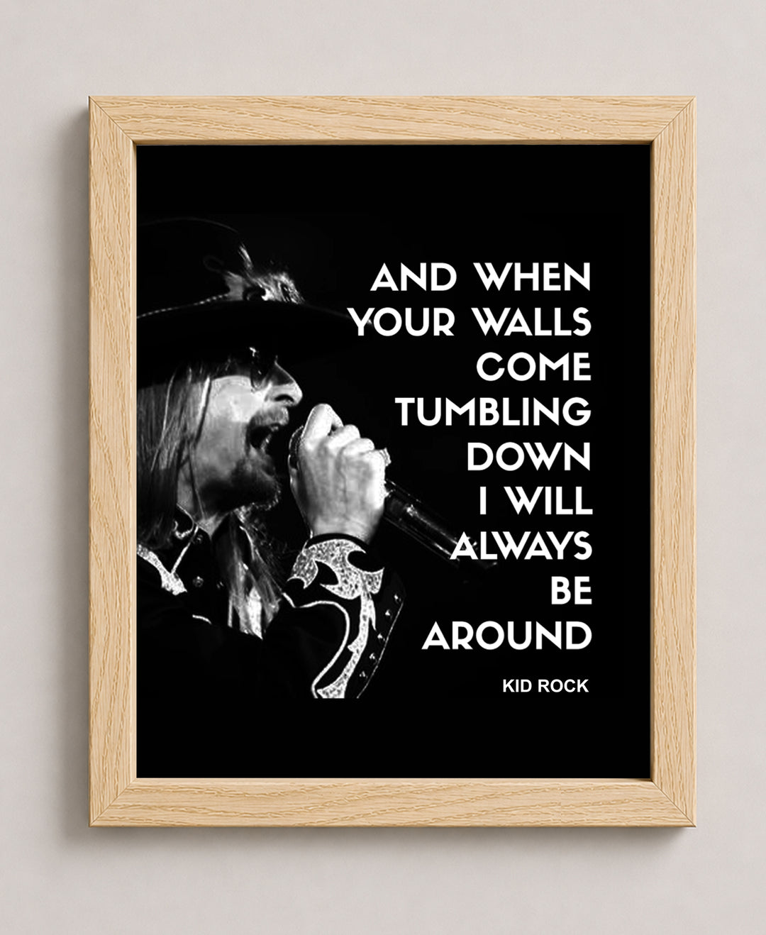 Rock Music Typography Wall Art