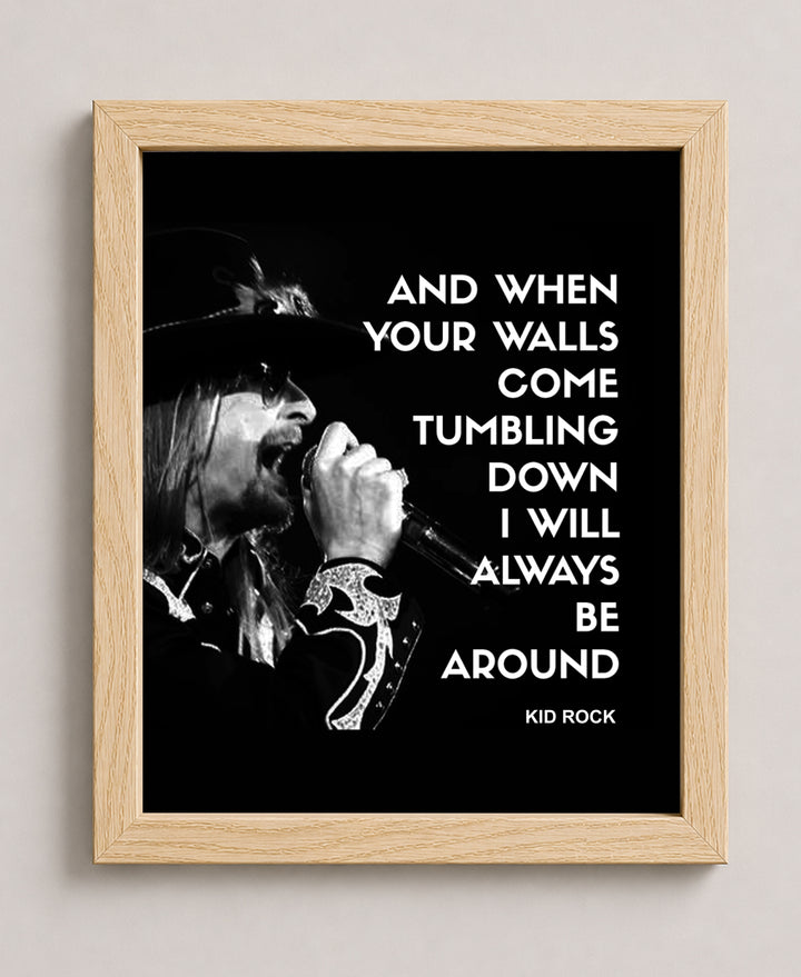 Rock Music Typography Wall Art