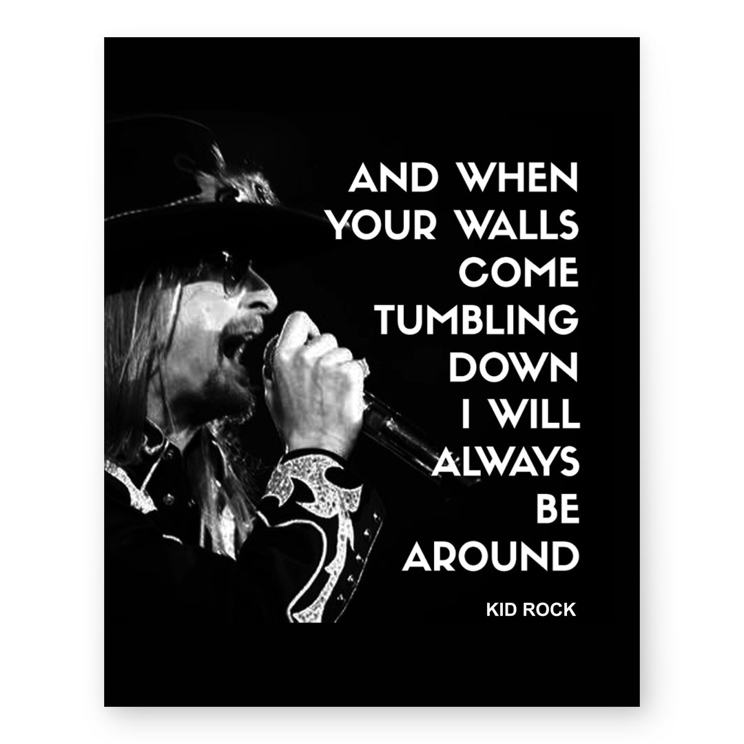 Rock Music Typography Wall Art