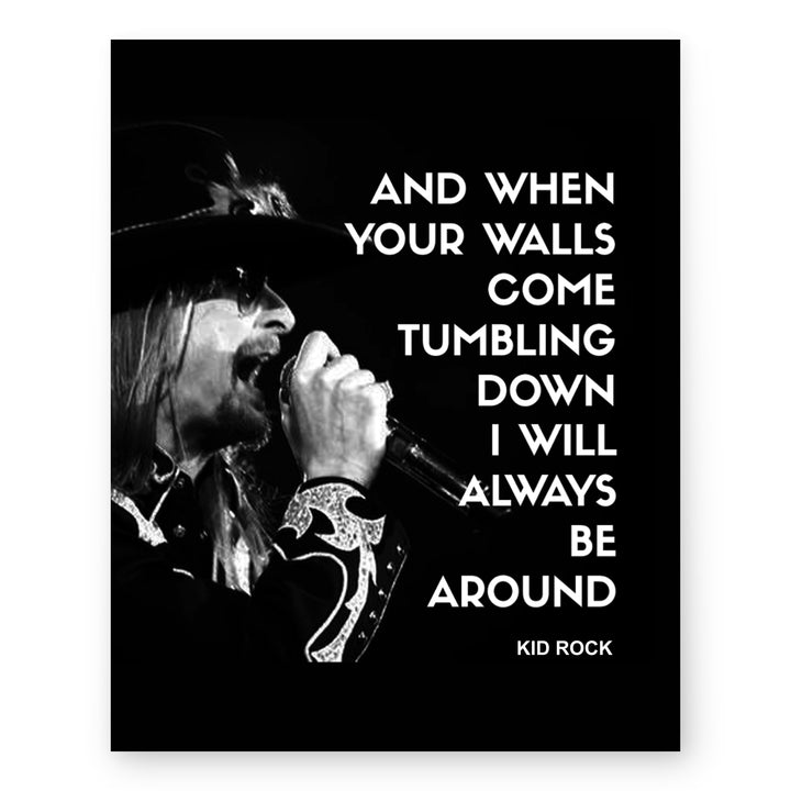 Rock Music Typography Wall Art
