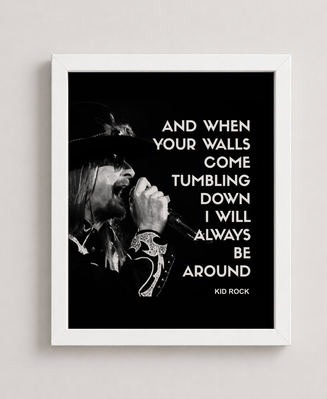 Rock Music Typography Wall Art