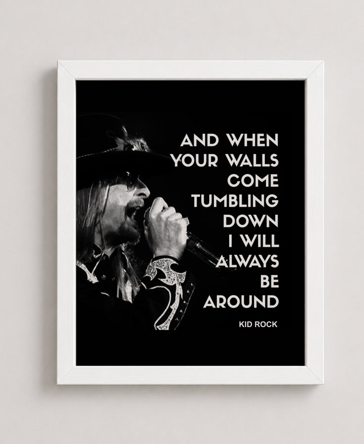 Rock Music Typography Wall Art