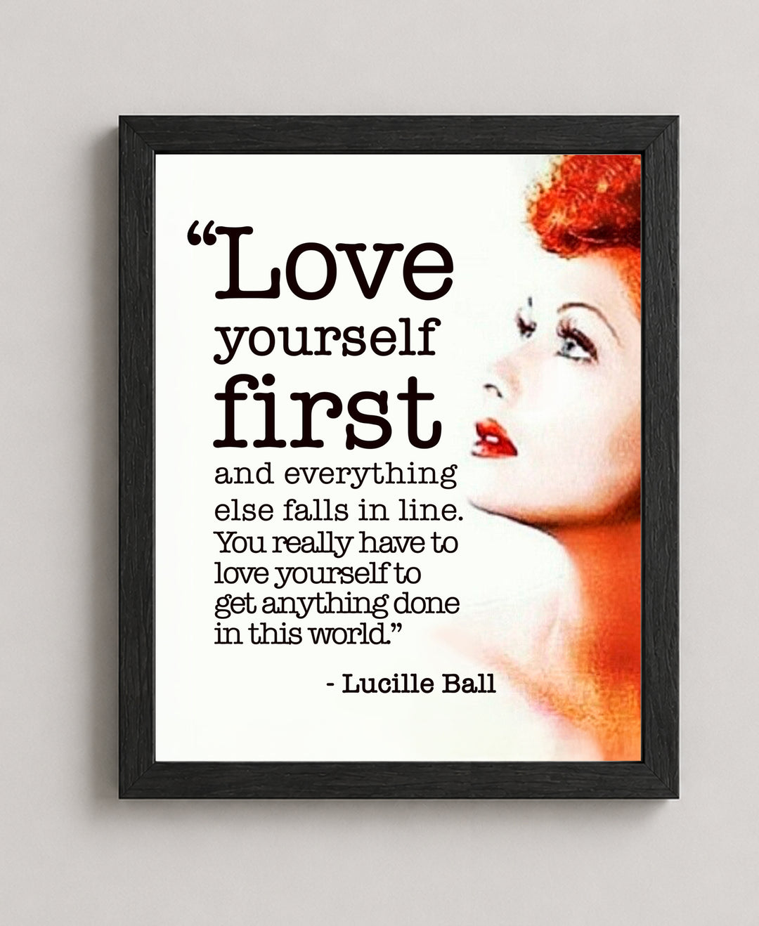 Love Yourself First Family Inspirational Wall Art
