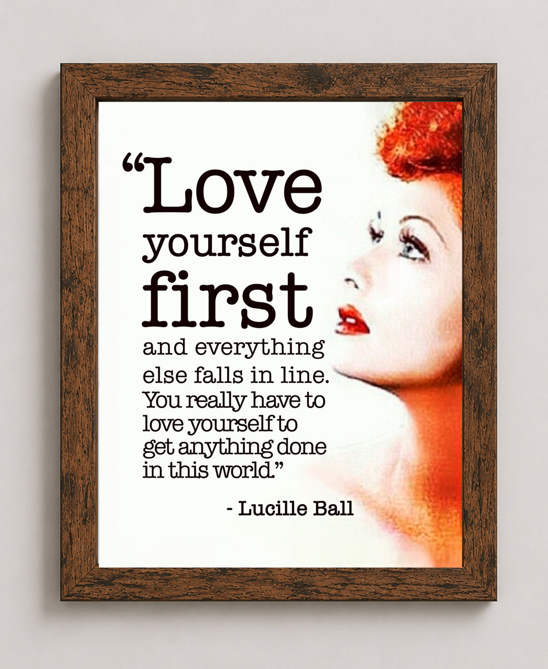 Love Yourself First Family Inspirational Wall Art
