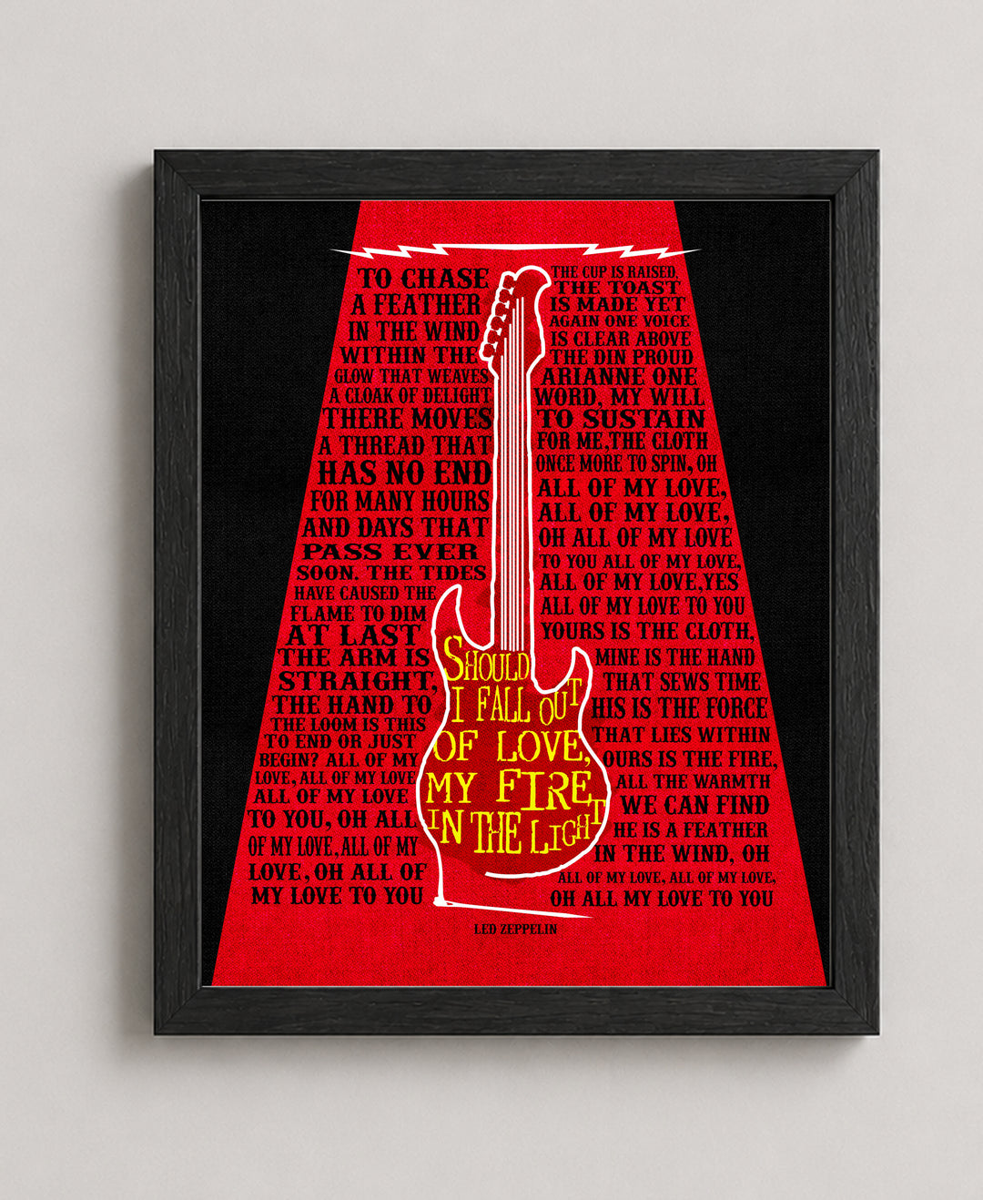 All My Love Led Zeppelin Song Lyrics Music Wall Art
