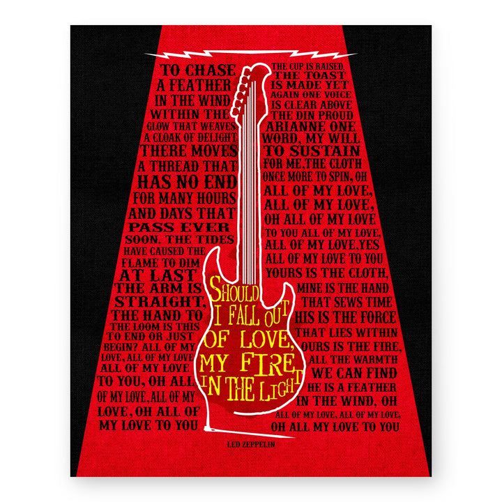 All My Love Led Zeppelin Song Lyrics Music Wall Art