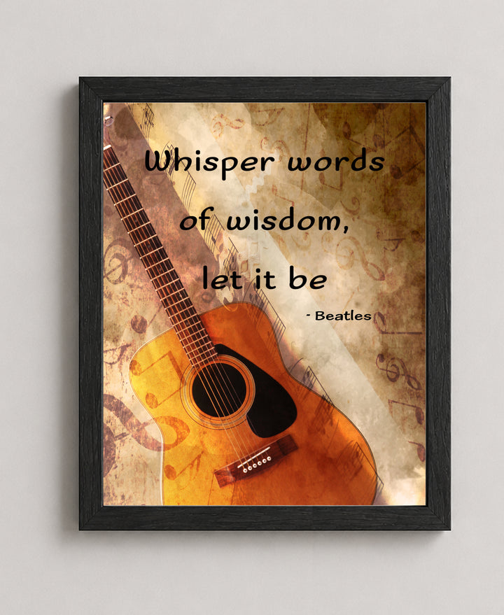 Whisper Words of Wisdom Retro Music Wall Art