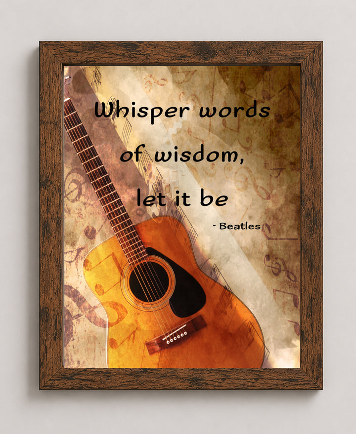Whisper Words of Wisdom Retro Music Wall Art